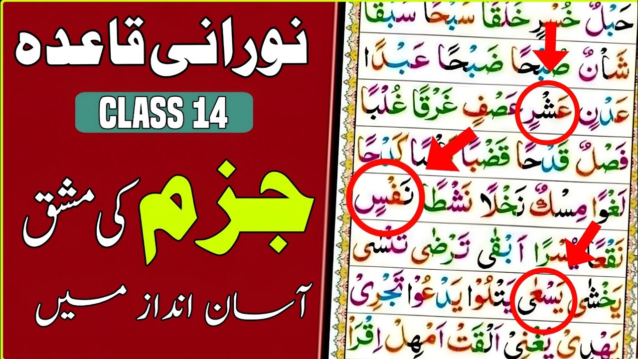 Noorani Qaida | Class 13 | Sohail Ki Class