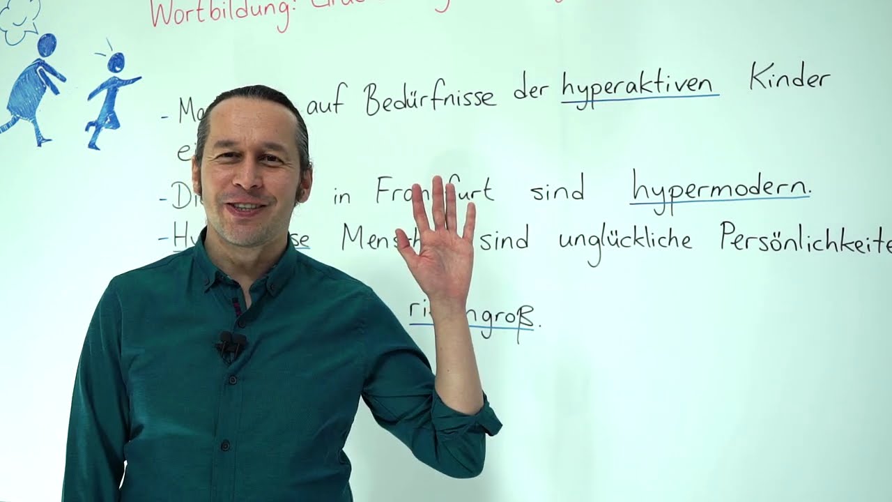 Almanca C1 İleri Seviye Ders - 15 Wortbildung: Graduierung von Adjektiven BÖLÜM - 1