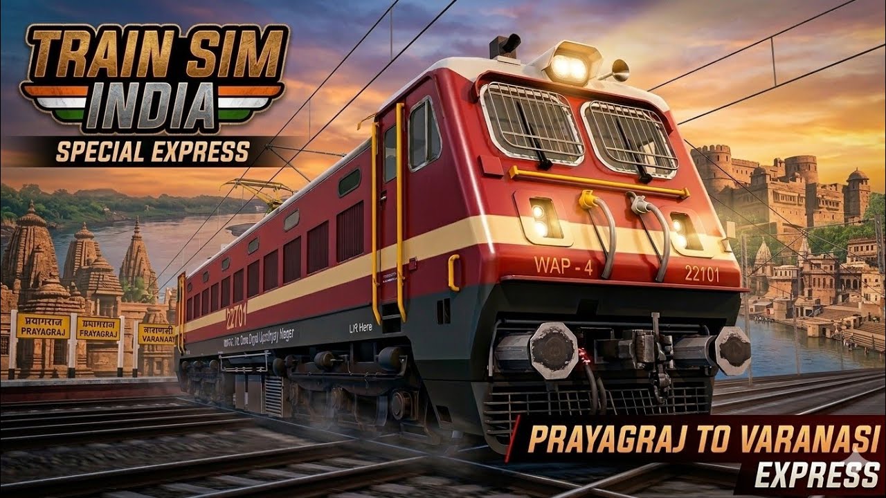 Train Sim India || Prayagraj to Varanasi || Special Express
