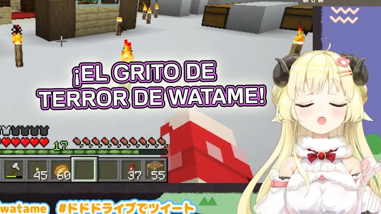 [Hololive][Sub. Español] ¡El desgarrador grito de Watame!