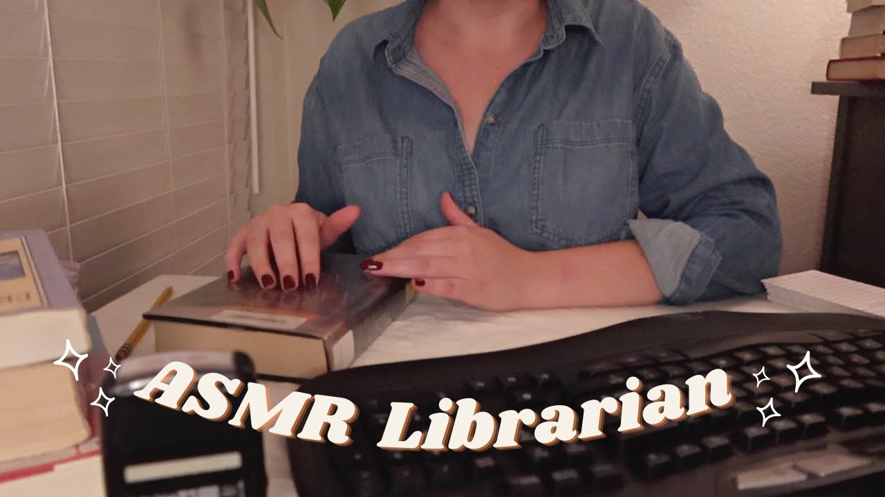 ASMR Sleepy Librarian Roleplay 📚💤 Soft-Spoken✨📝 Writing, Plastic Crinkles, Stamping