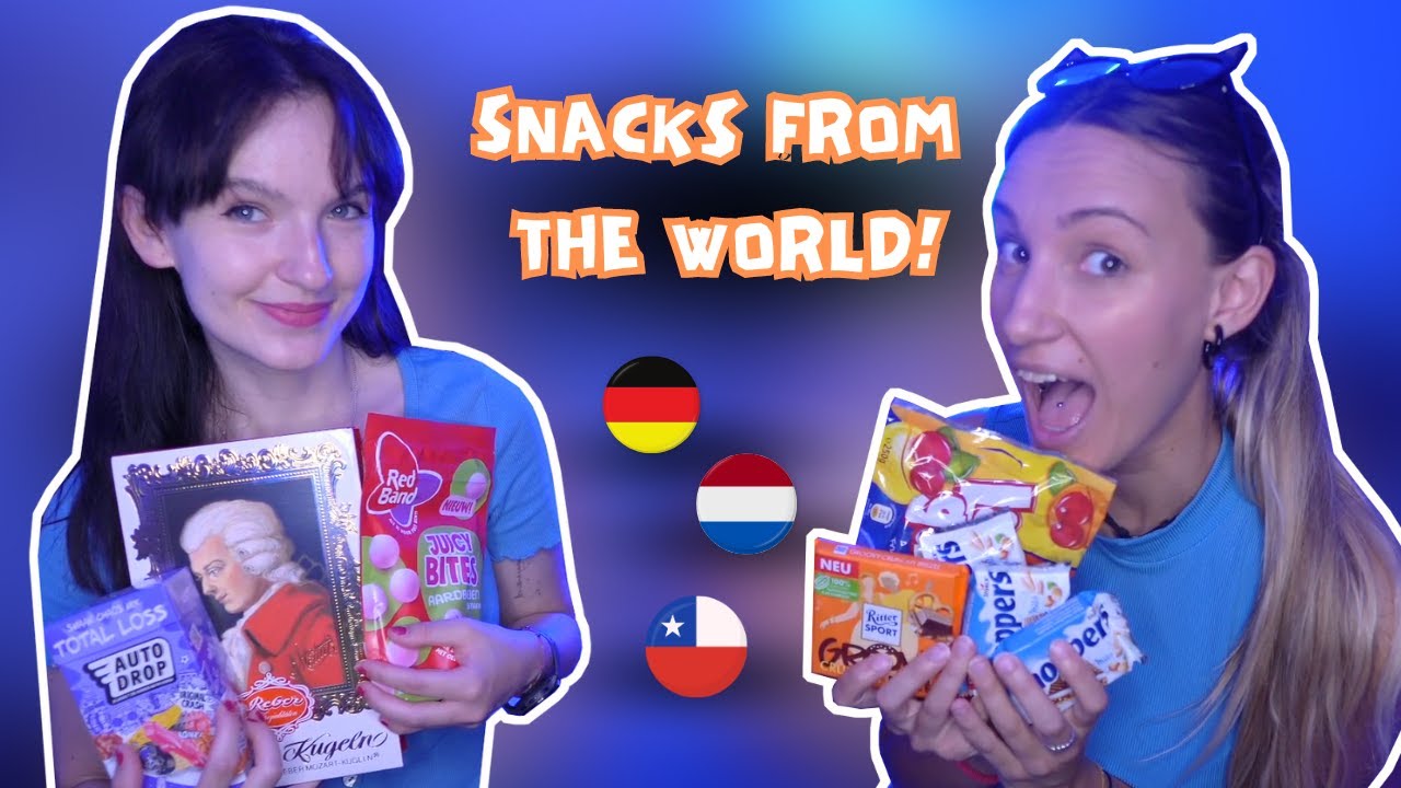 Italians Try Snacks from Germany, Netherlands & Chile | International Taste Test with Inna & Daphne