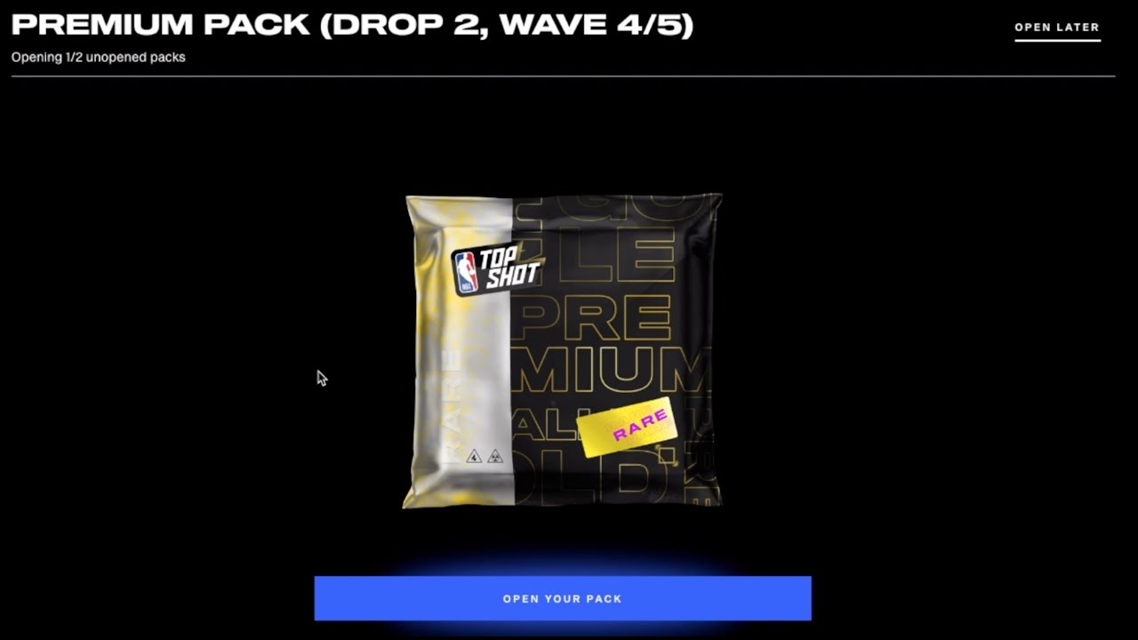 NBA Top Shot - Premium Pack Drop 2 Wave 4/5 Pack Opening