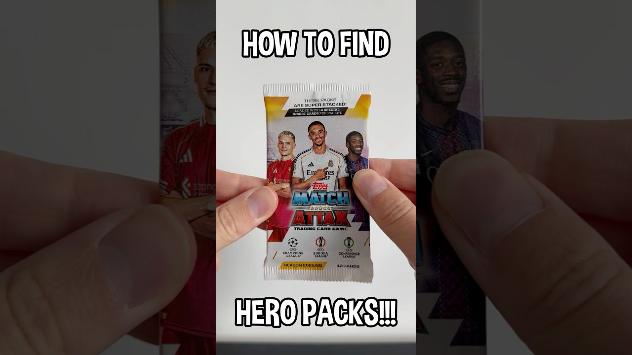 How to find Match Attax 25/26 Hero Packs! 🦸🏻⚽️
