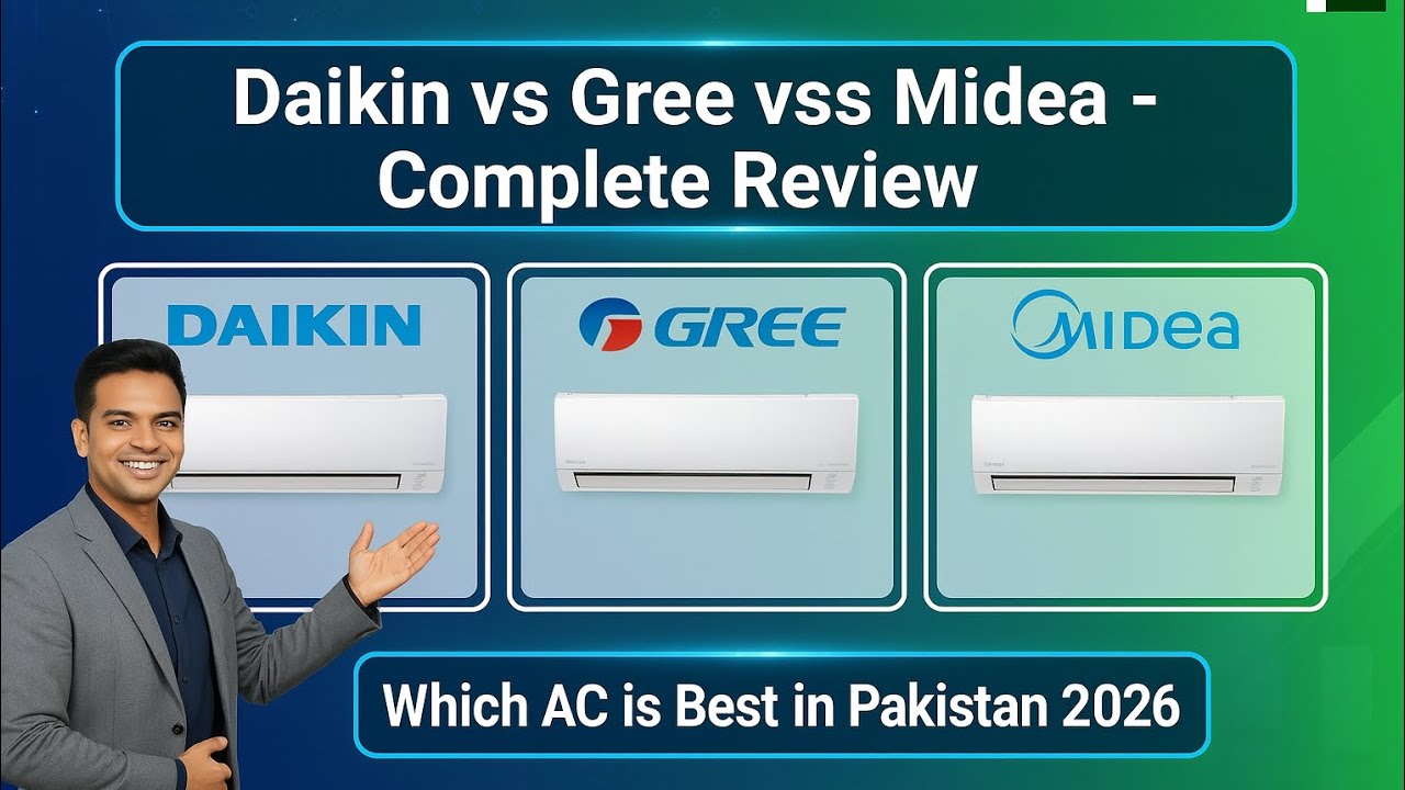 Полный обзор кондиционеров Daikin, Gree и Midea | Какой кондиционер лучший в Пакистане в 2026 году