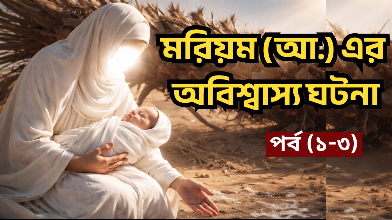 যে জন্ম কাঁপিয়ে দিয়েছিল বিশ্ব !মরিয়ম (আ:) এর অলৌকিক ঘটনা ! ১–৩ পর্ব ! bangla Ialamic story