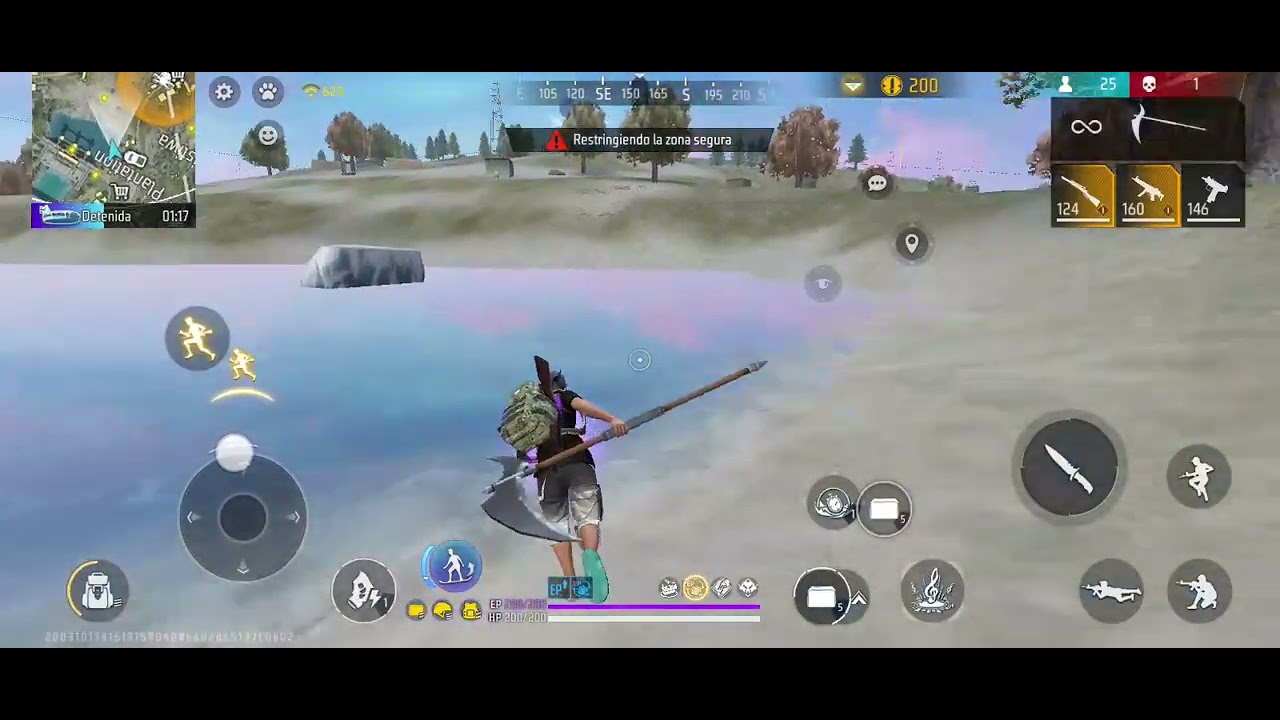 jugando free fire XD