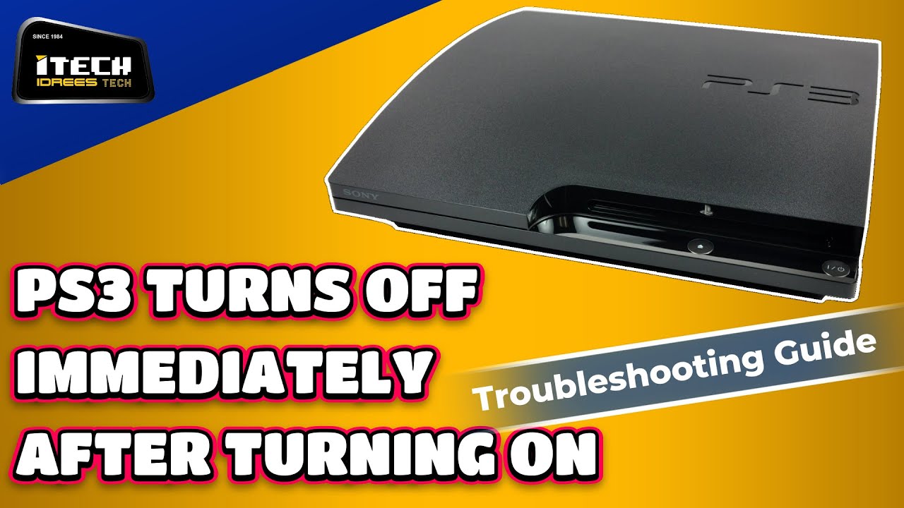 ps3 turns off immediately after turning on