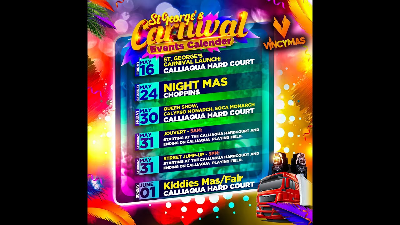 ST. GEORGE'S QUEEN SHOW, CALYPSO MONARCH, SOCA MONARCH COMPETITION  - CALLIAQUA HARDCOURT -