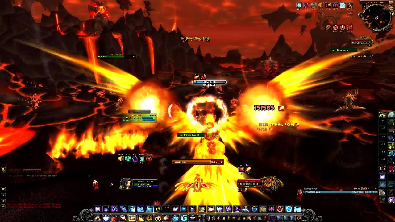 Alysrazor solo by Fire Mage lvl 90