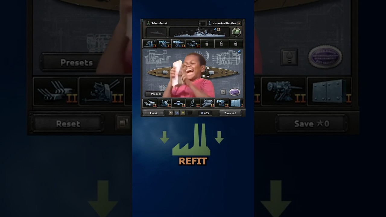 How to REFIT ships in hoi4 ? #hoi4 #heartsofiron4 #shorts #guide