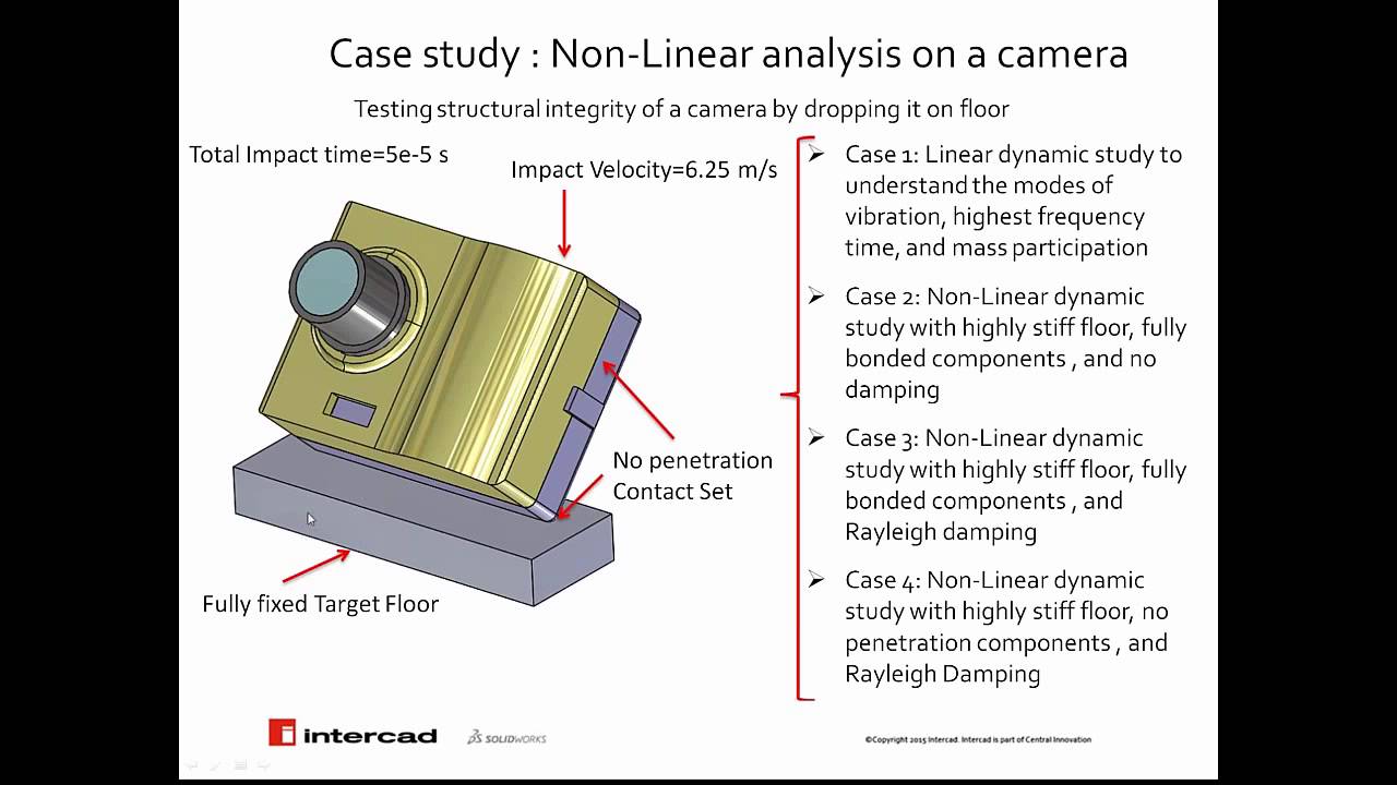 Intercad Webinar: SOLIDWORKS Simulation Drop Test vs Dynamics