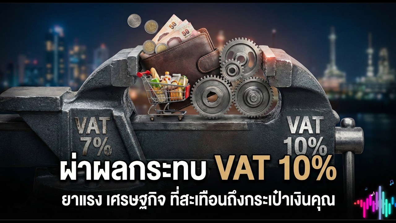 เงินเดือนเท่าเดิม ของแพงขึ้น! เจาะลึกผลกระทบ หากไทยขึ้น VAT เป็น 10%