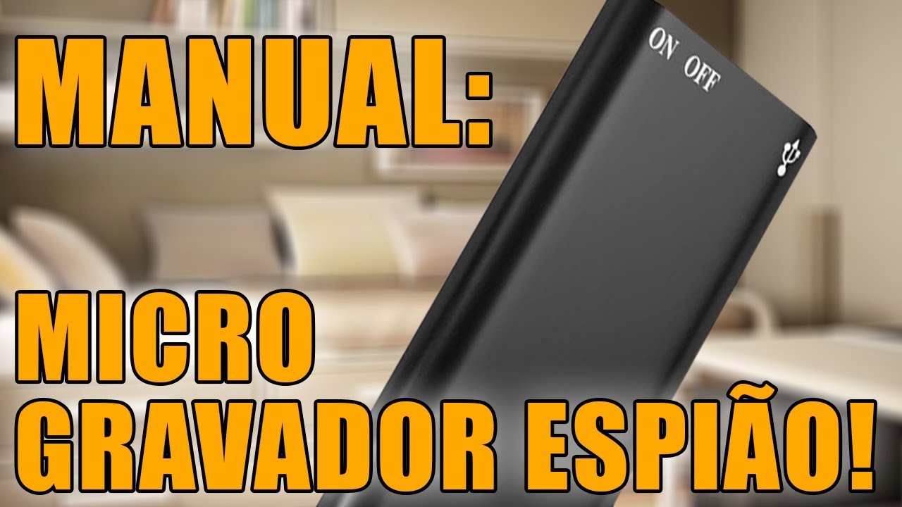 COMO USAR ESTE MICRO GRAVADOR DE VOZ ESPIÃO - Manual Empório Forte