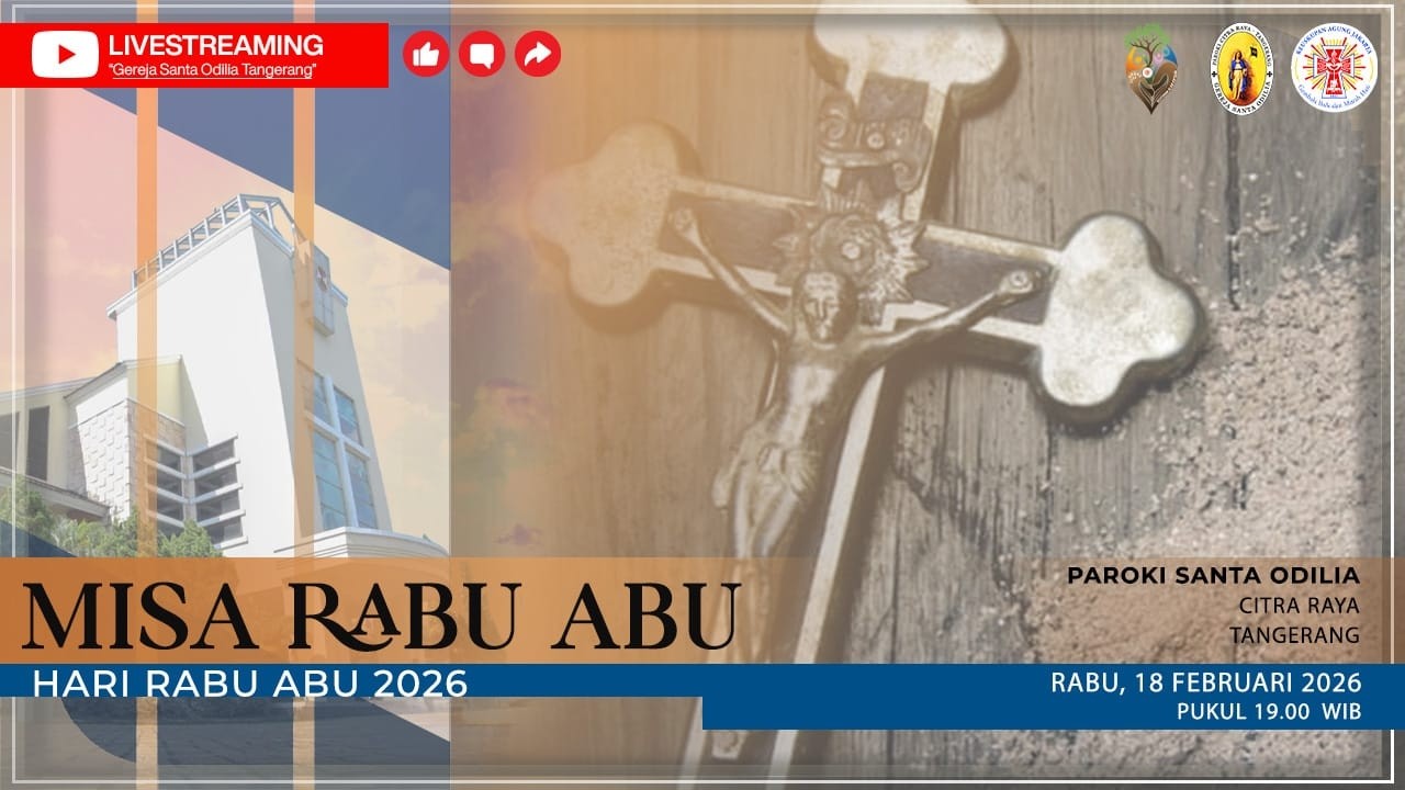 Misa Hari RABU ABU | Rabu, 18 Februari 2026, PUKUL 19.00 WIB