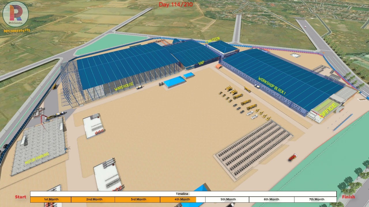 BIM-4D: Industrial Building Project 1
