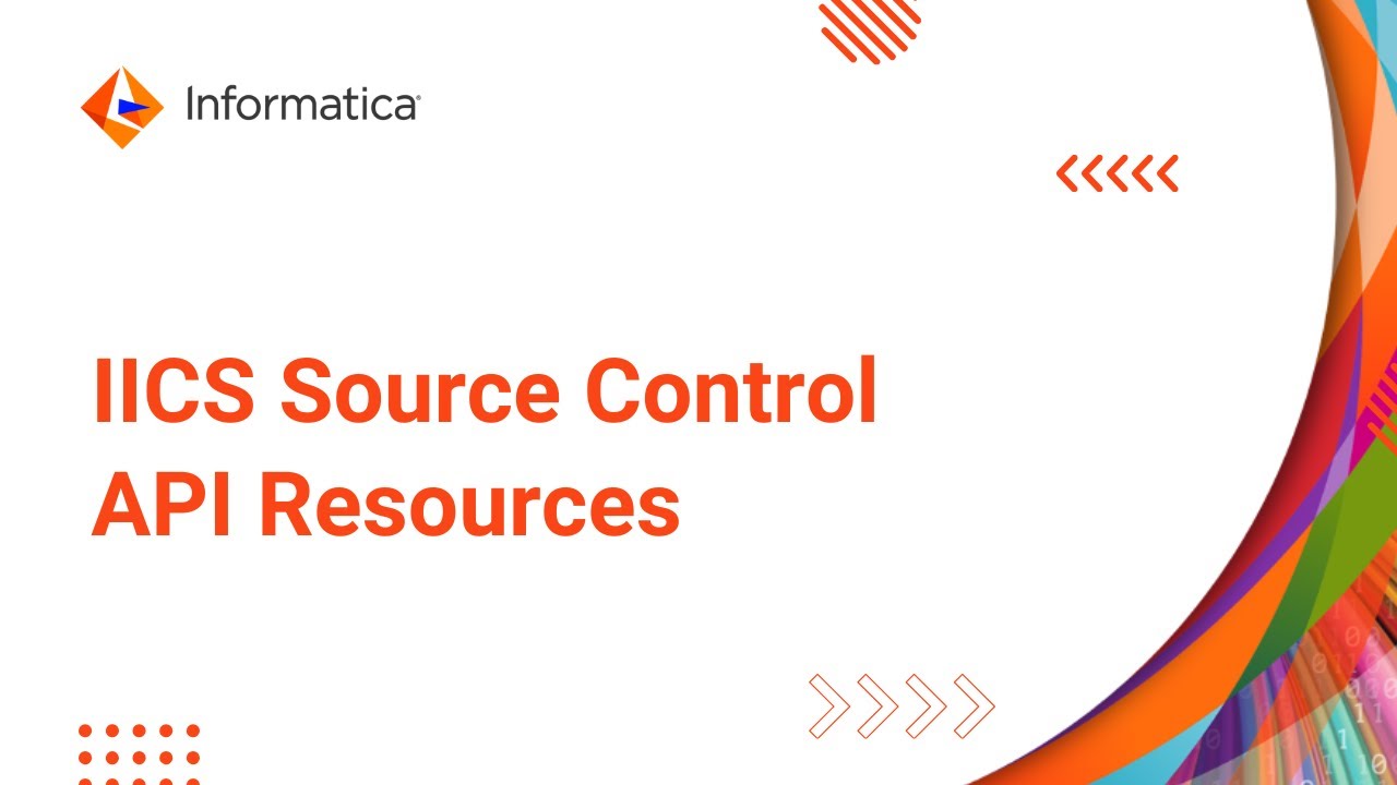 IICS Source Control API Resources