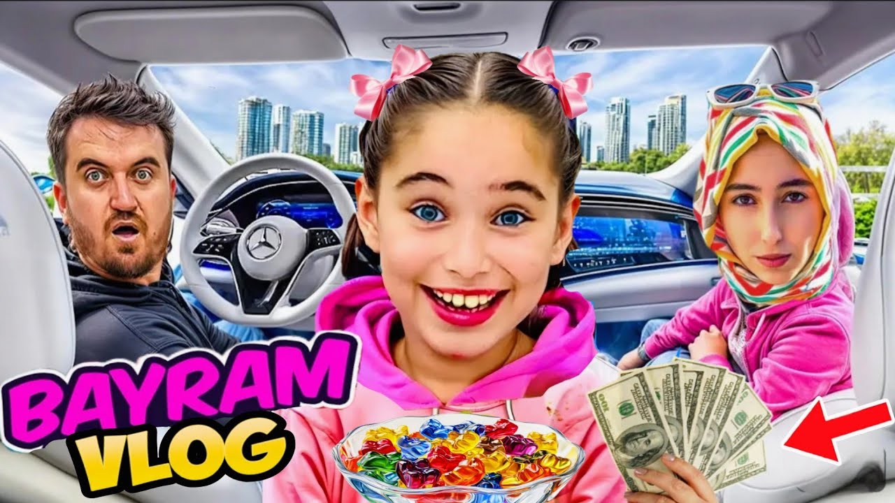 ELİF SİNEM BAYRAM GÜNÜ VLOG !! ŞEKER VE HARÇLIK TOPLADIM !!