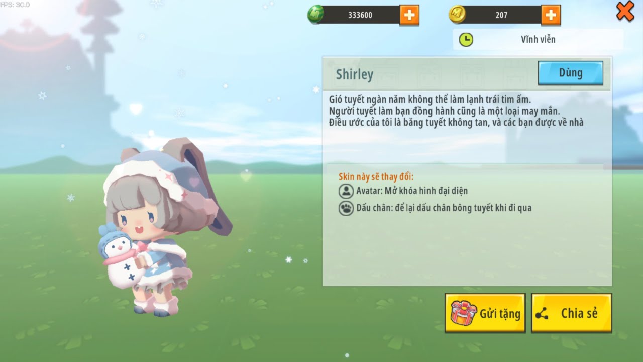 Review Skin Shirley Trong Mini World