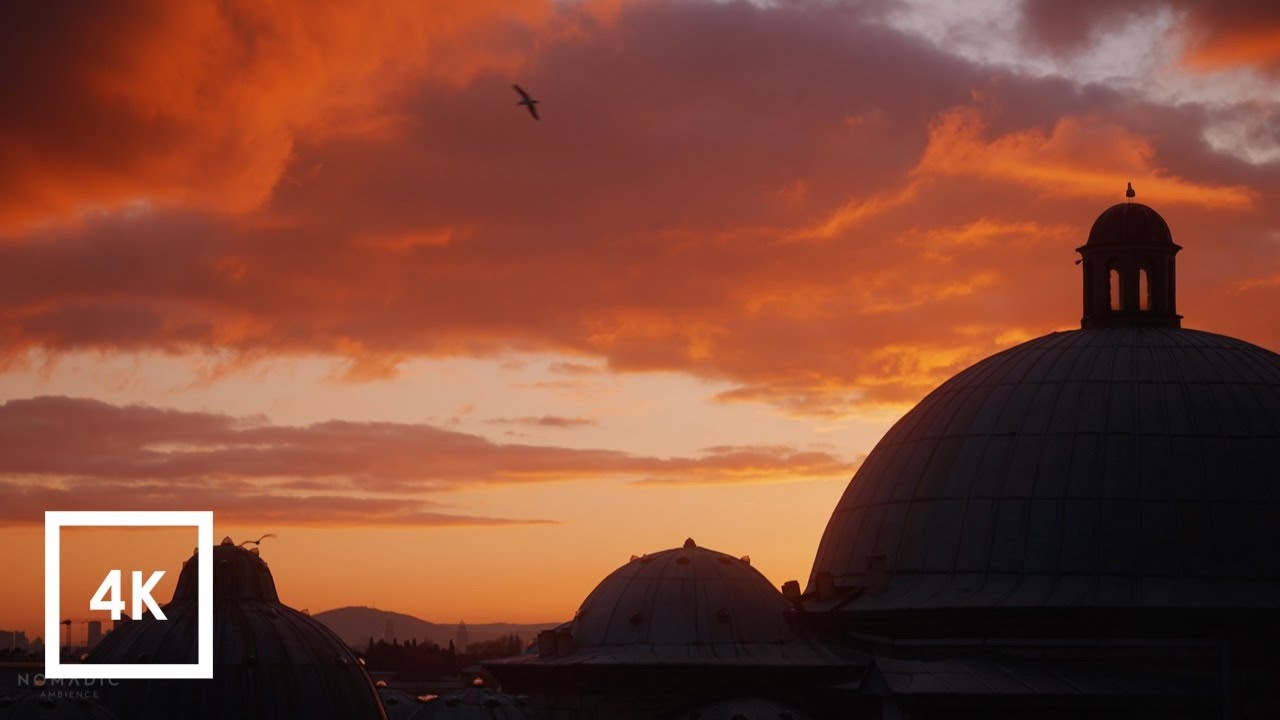 Istanbul, Turkey Cityscape Sounds, Sunrises and Sunsets, City Ambience 4k