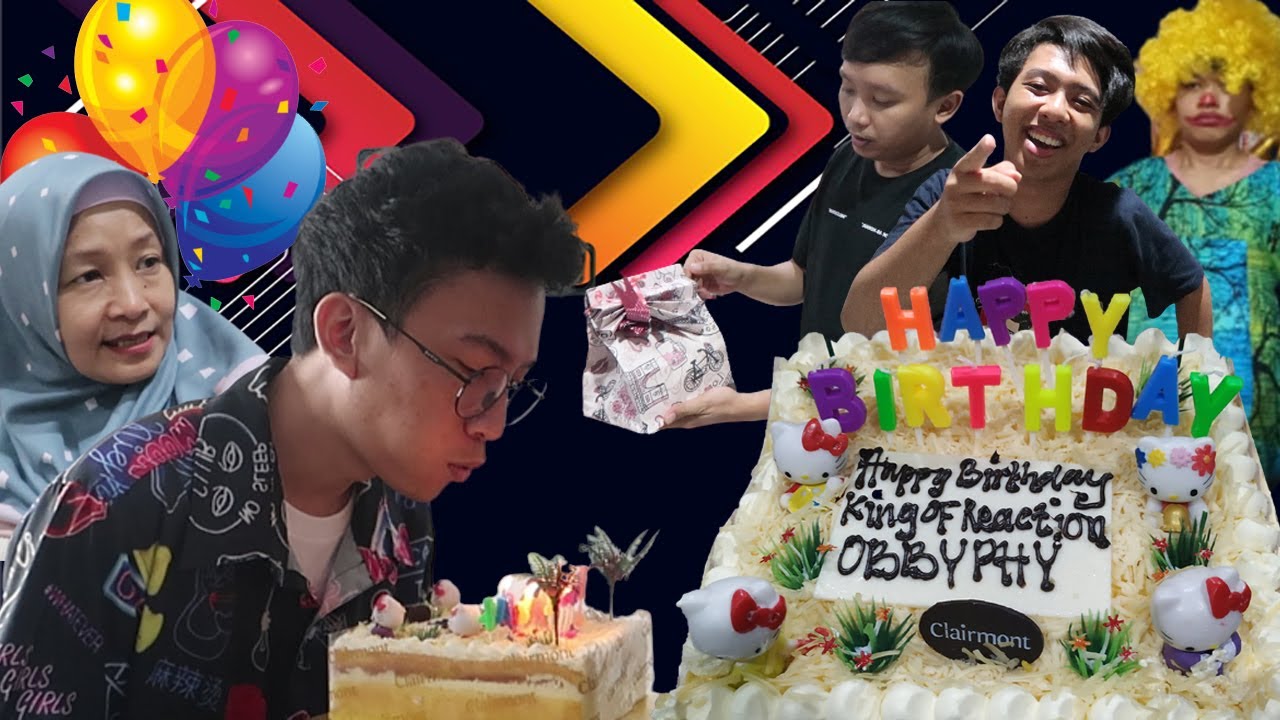 KASIH KEJUTAN DIHARI ULANG TAHUN KING OF REACTION !! - OBBYPHY