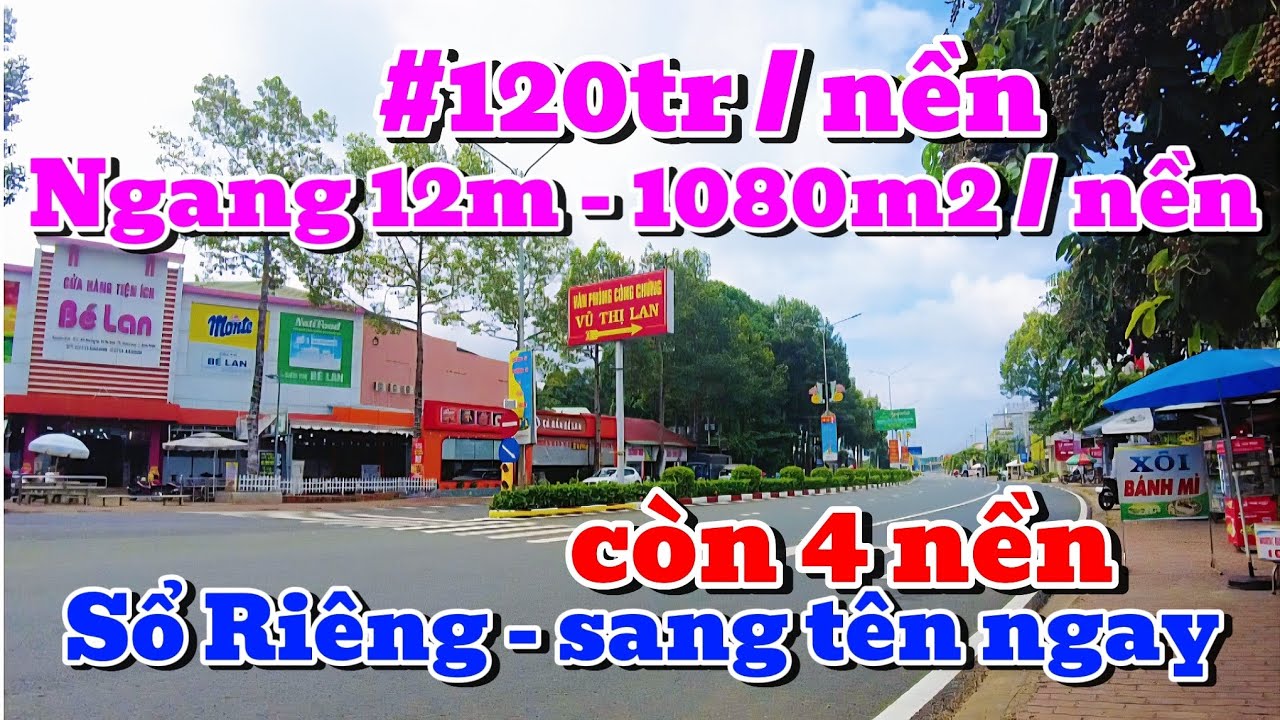 (Đã Bán) Ngang 12m tổng 1.080m2, CHỈ CÒN 4 NỀN LH 0867251968 #bdsdongnai #bdsbinhphuoc