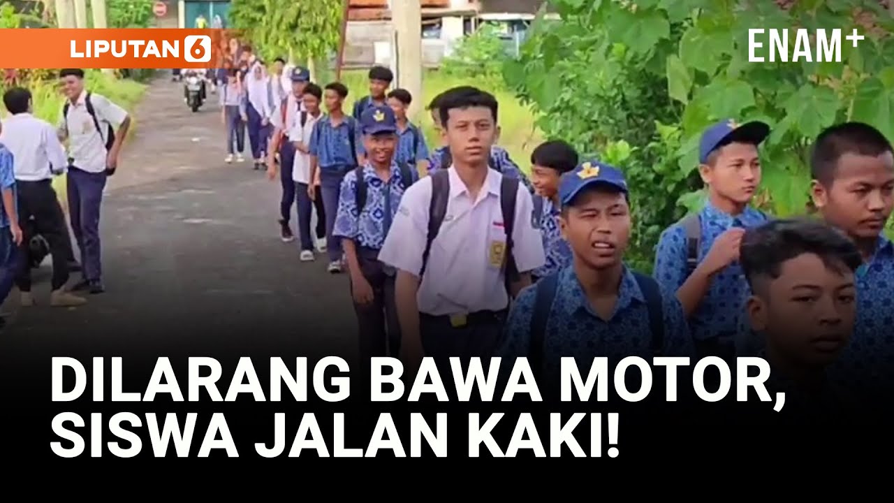 Dilarang Dedi Mulyadi Bawa Motor, Siswa di Pangandaran Jalan Kaki | Liputan6