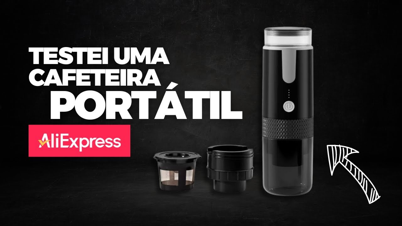 Cafeteira Portátil RECARREGÁVEL | Achados do Aliexpress