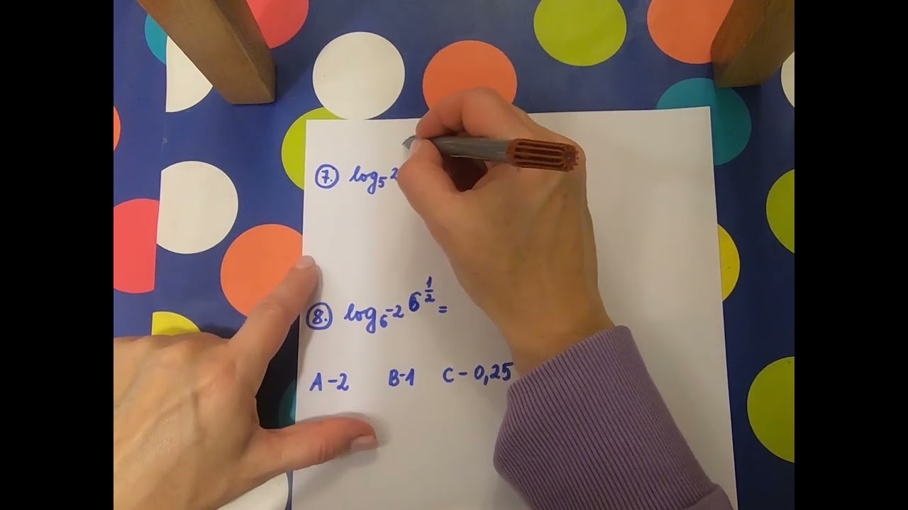 11 klasė.Apskaičiuokite logaritmus 2
