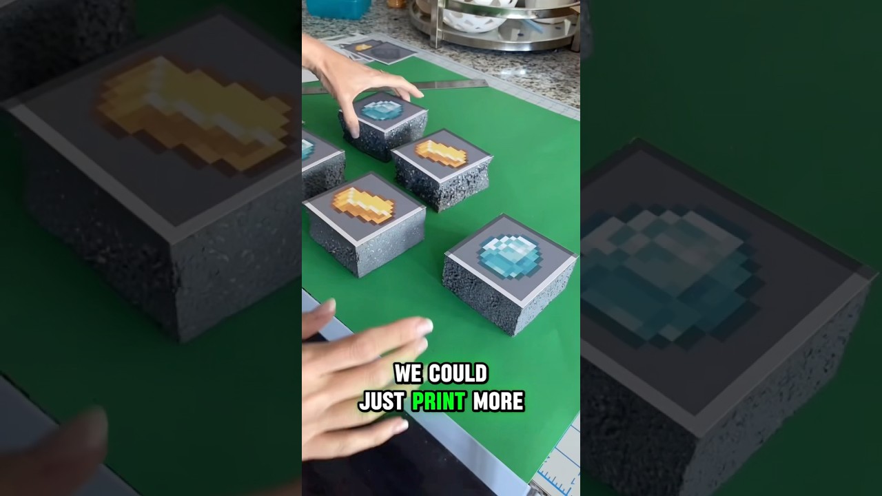 Minecraft inventory just got real! #minecraftshorts #minecraft #diy