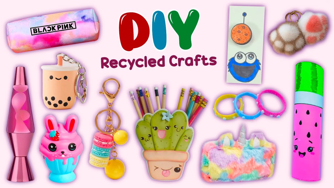 10 DIY Crafts Using Recycled Materials - EASY and CHEAP CRAFTS 
