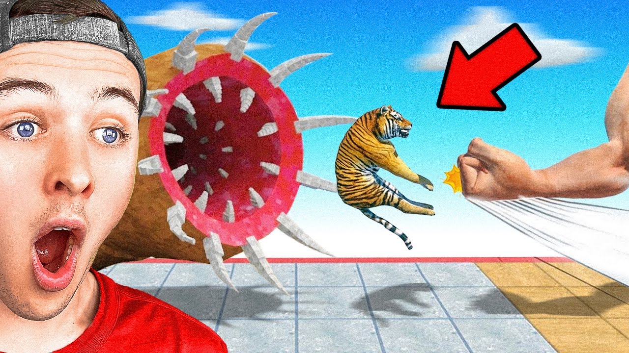 Reacting to the BEST EPIC PUNCH SIMUALTOR (ARBS)