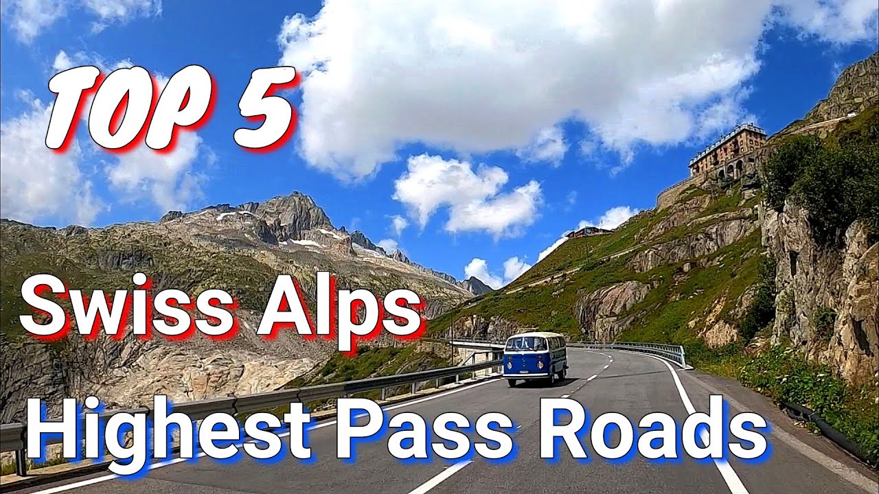 Top 5 h&ouml;chstgelegene Passstrasse innerhalb der Schweiz