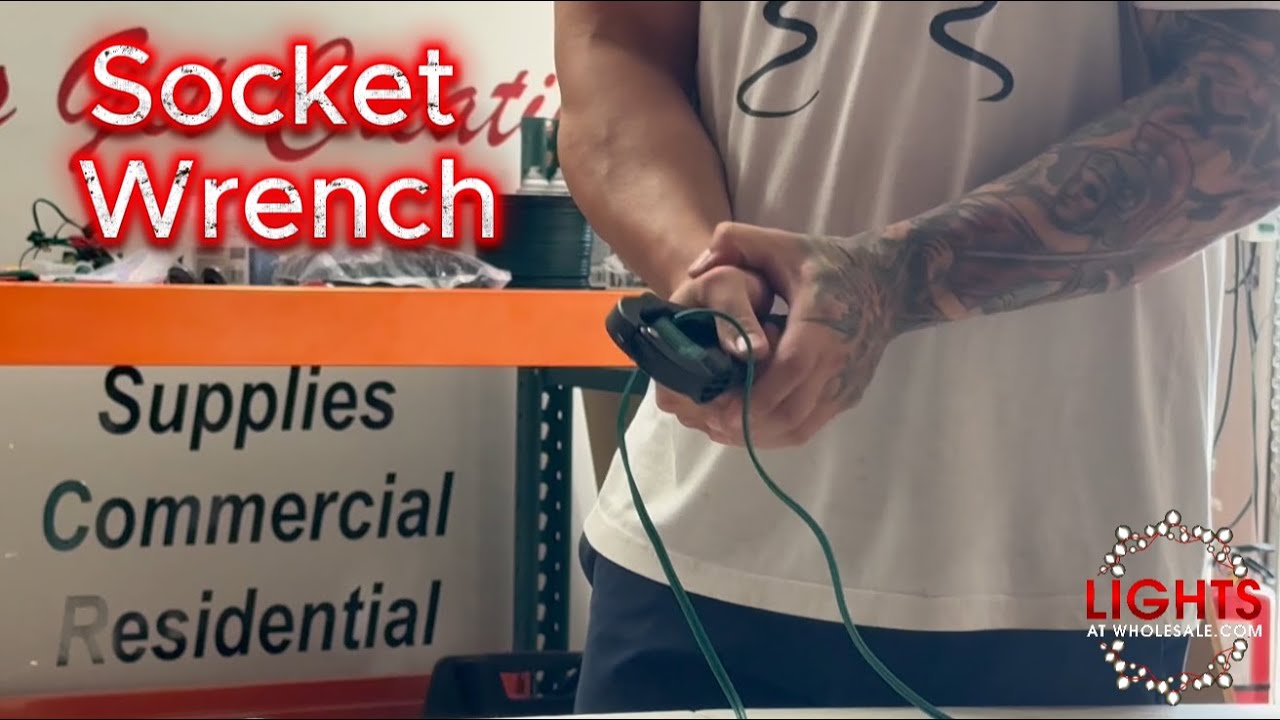 How to Repair & Replace C9 and C7 Christmas Light Sockets with a Minleon Socket Wrench