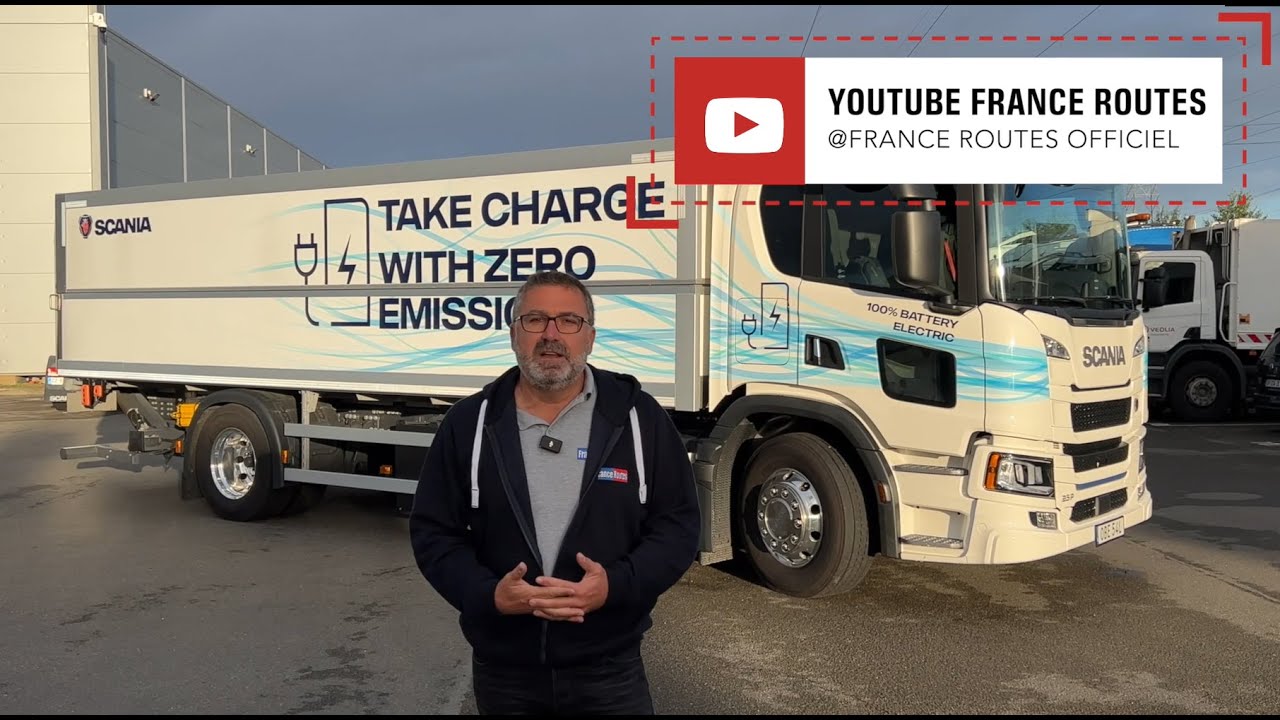 Essai du camion électrique Scania 25 P