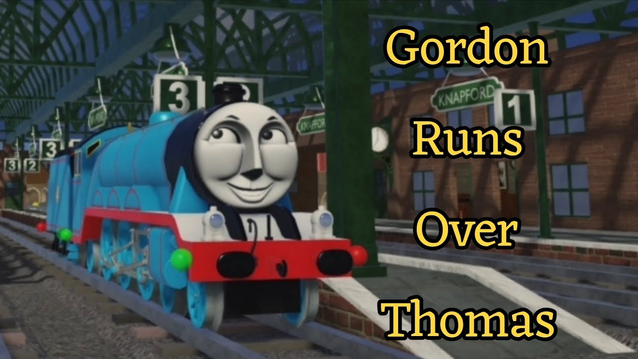 Gordon Runs Over Thomas (Asgore Runs Over Dess Meme)