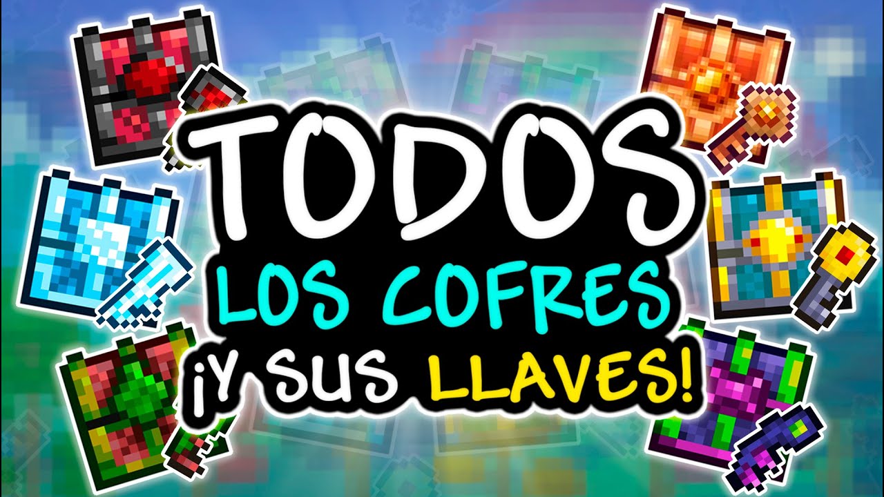 Como abrir TODOS los COFRES DE BIOMAS y conseguir sus LLAVES en TERRARIA || #SoyElAren