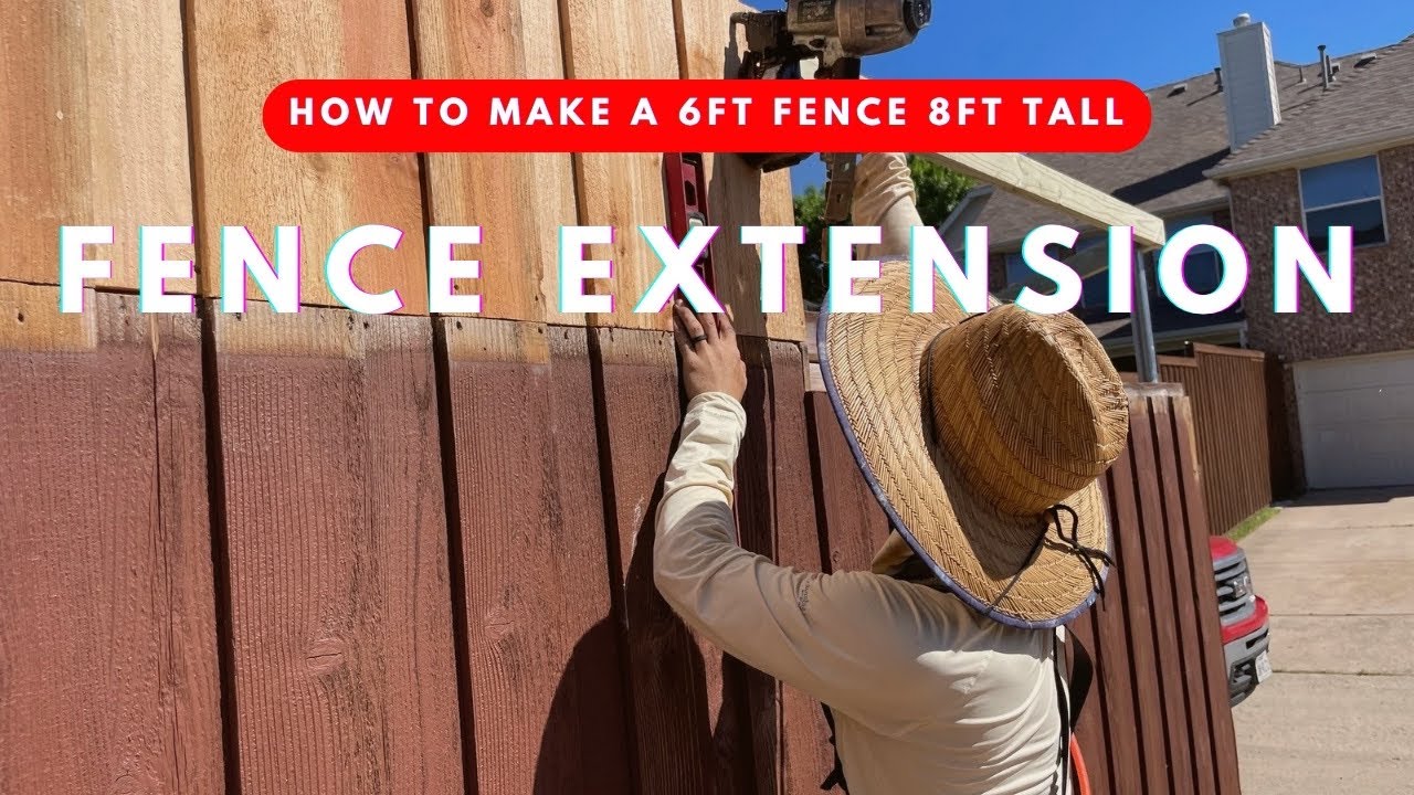 How to Make a 6ft Fence 8ft Tall | Easy Fence Extension DIY