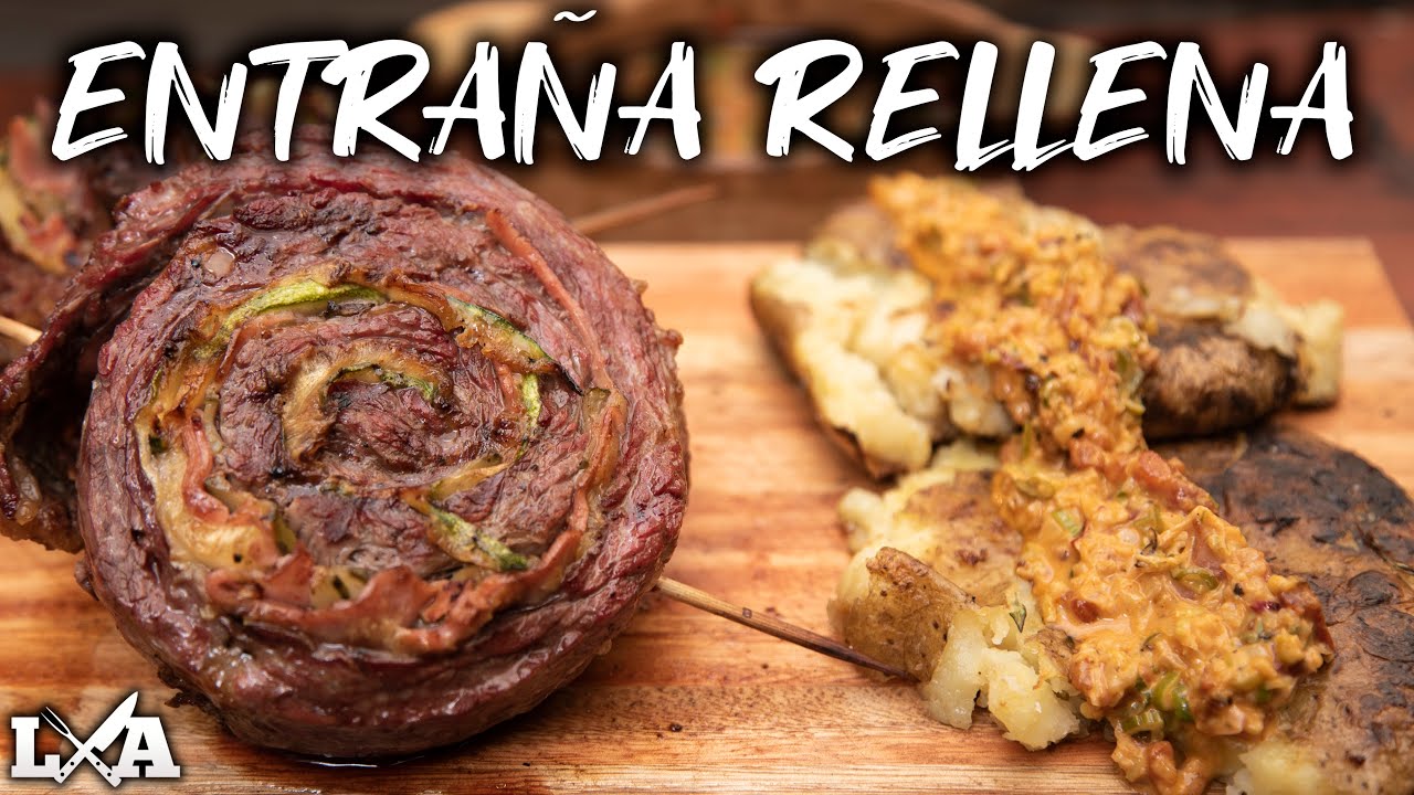 Entraña Rellena con Papas Estrelladas | Receta de Locos X el Asado