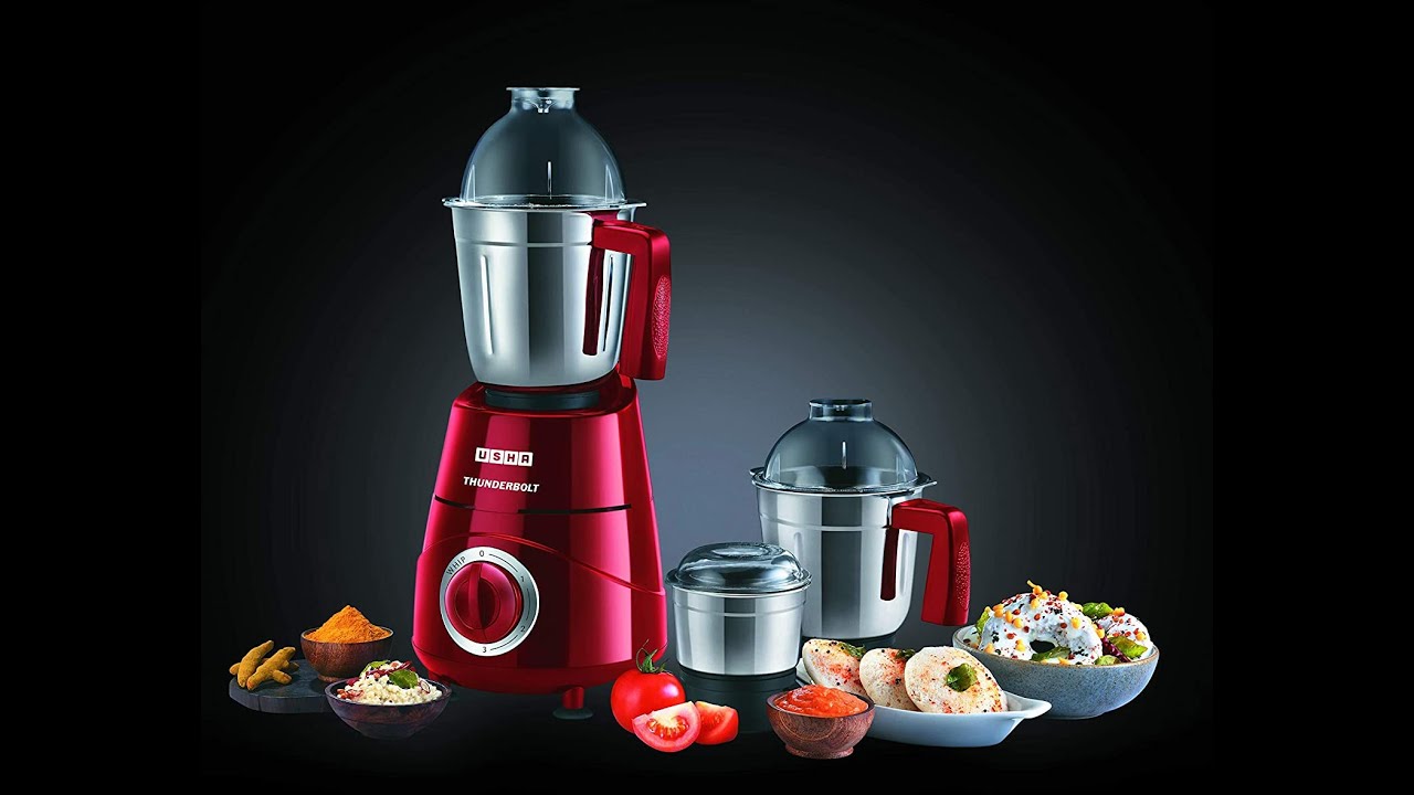 Usha Thunderbolt 800W Mixer Grinder unboxing and review