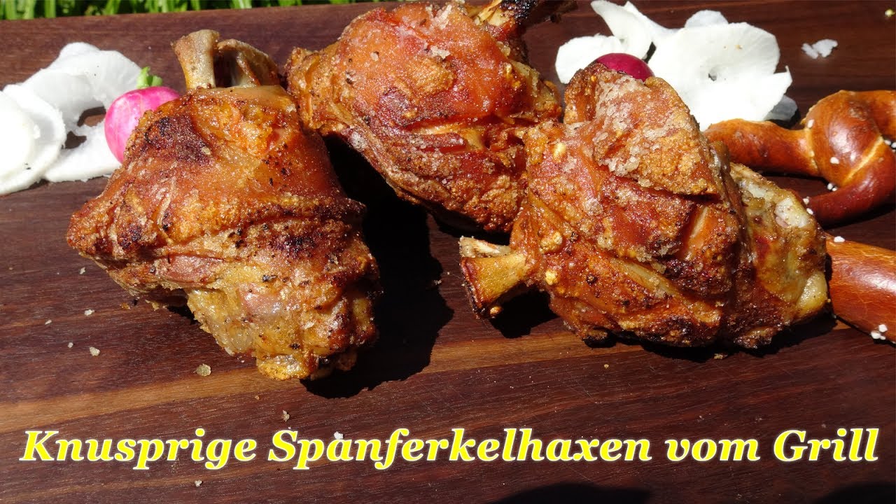 #226: Knusprige Spanferkelhaxen - bayerischer Wirtshaus und Biergarten Klassiker vom Grill