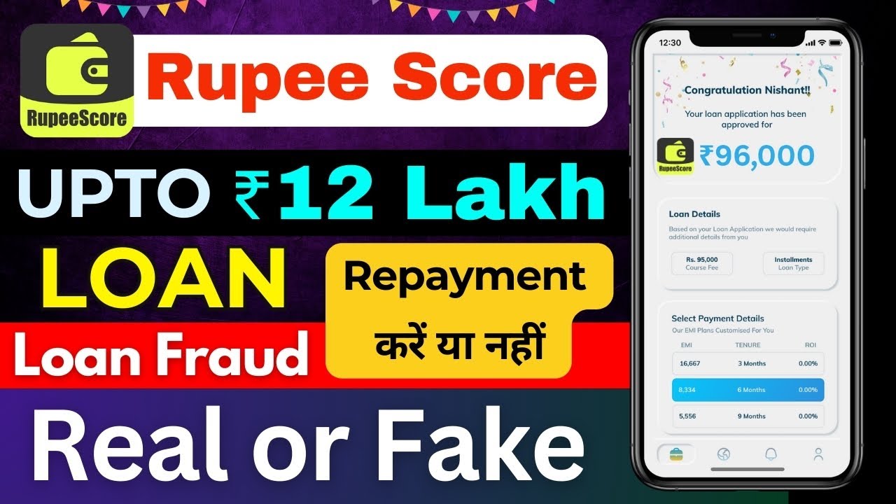 Rupee Score loan app | Rupee Score loan app review | Rupee Score loan app real or fake | 7 day loan