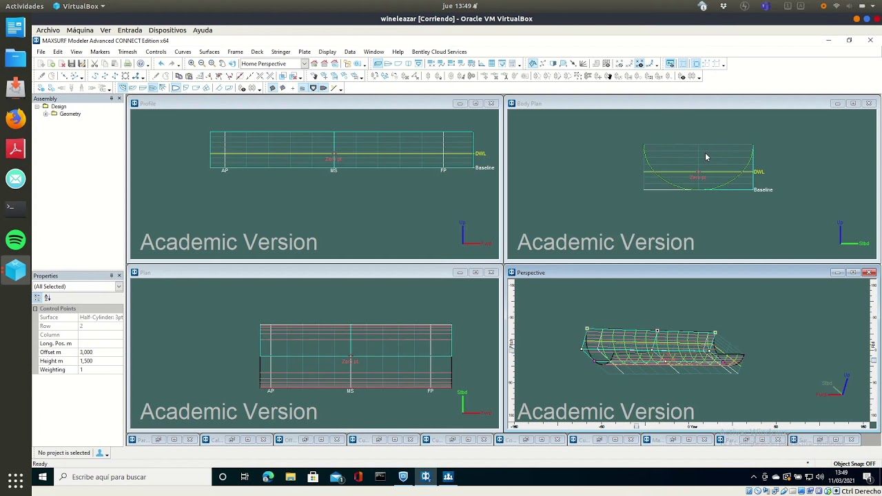 Empezando a diseñar con MAXSURF II