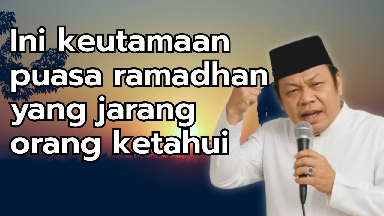 NGAJI KH. ZAINUDDIN MZ || KEUTAMAAN PUASA RAMADHAN YANG JARANG ORANG KETAHUI 