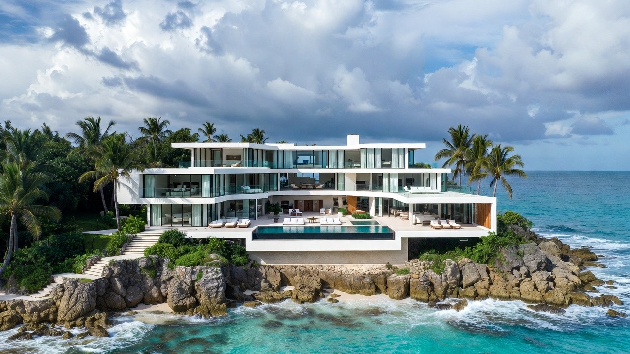 Building a Luxury Mansion on an Island by SA