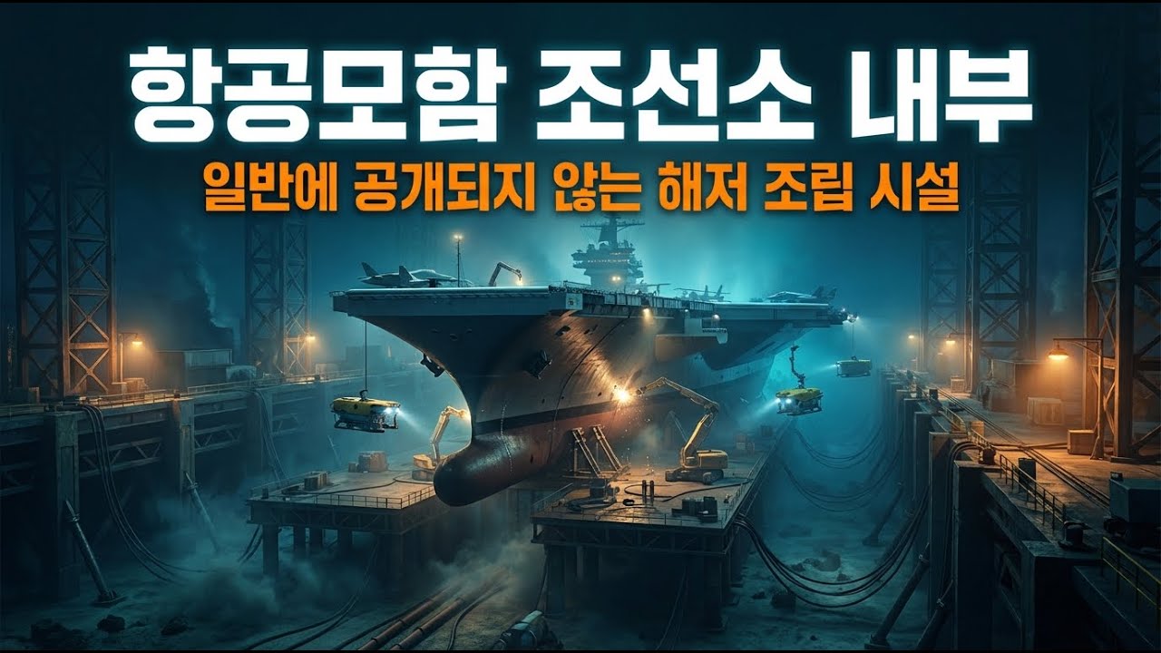 비밀 해저 조선소: 항공모함은 어디서 조립되는가