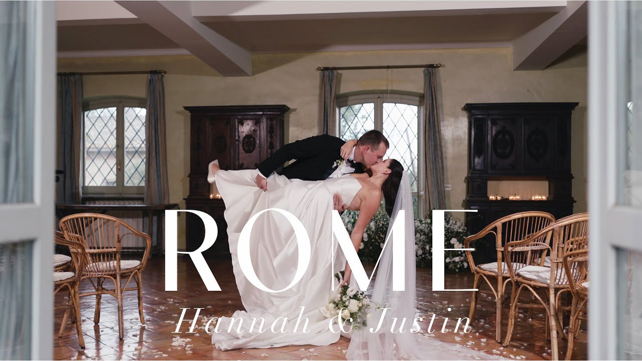 Hannah & Justin's Wedding at Casale Del Gallo in Rome, Italy