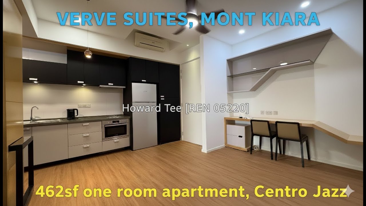 Verve Suites, Mont Kiara 462sf apartment, Centro Jazz design [Upgraded]