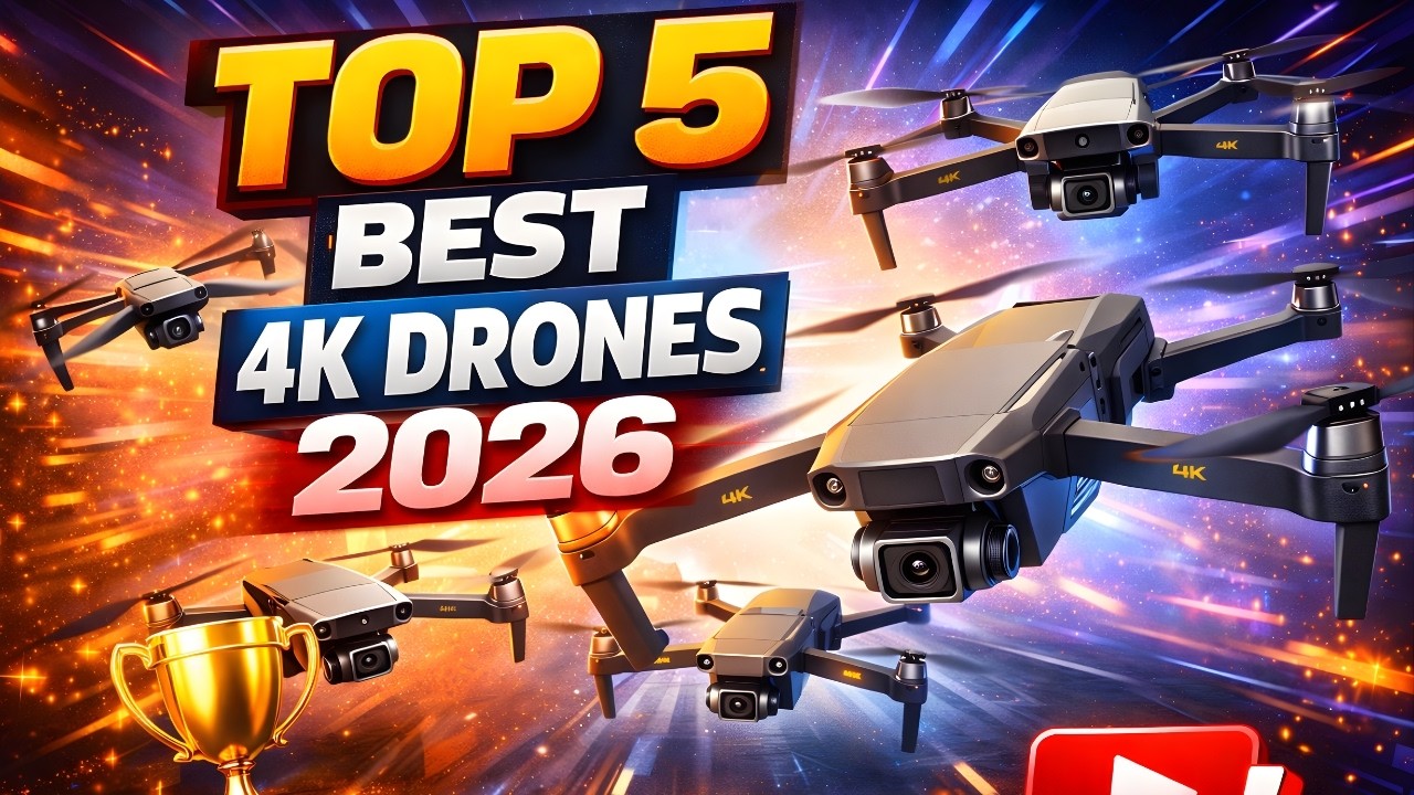 Top 5 Best 4K Drones 2026 | GPS, Long Range & Brushless Camera Drones for Beginners & Adults