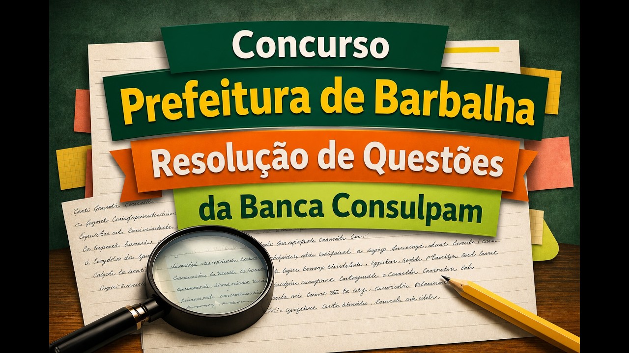 Concurso Prefeitura de Barbalha - Resolução de Questões da Banca Consulpam